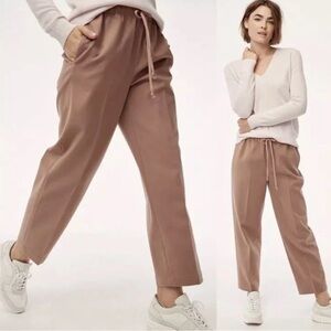 Babaton The Group Aritzia Womens Pants Brown Jimmy Twill Trouser XSmall Pull On
